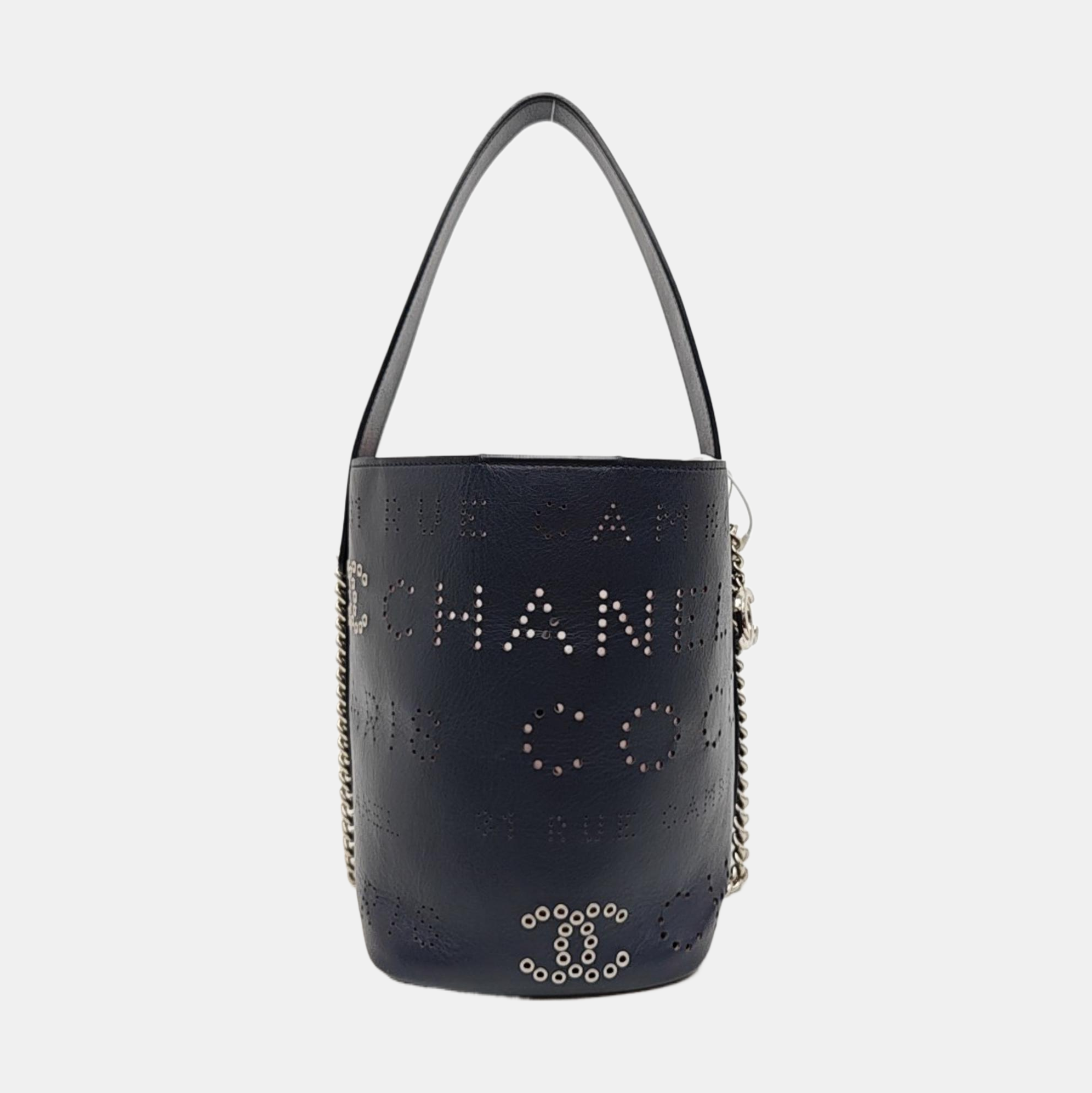 Calfskin Bucket Bag Small Blue