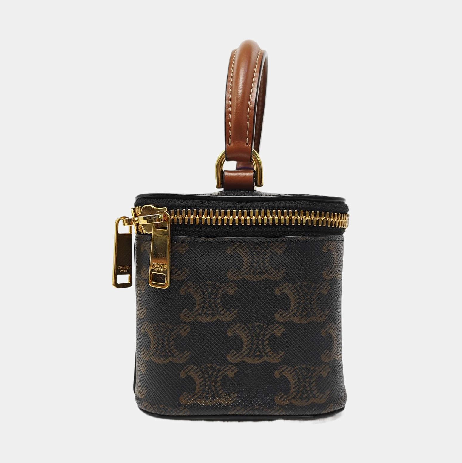 Coated Canvas Shoulder Bag Black