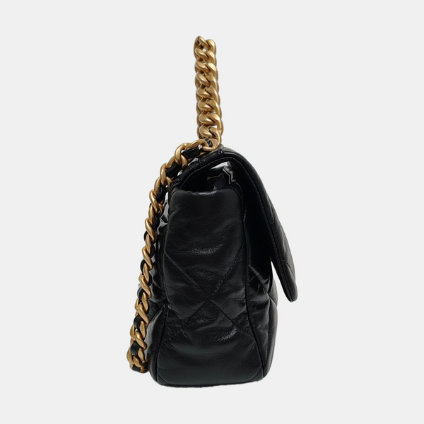 CHANEL 19 Medium Quilted Lambskin Black