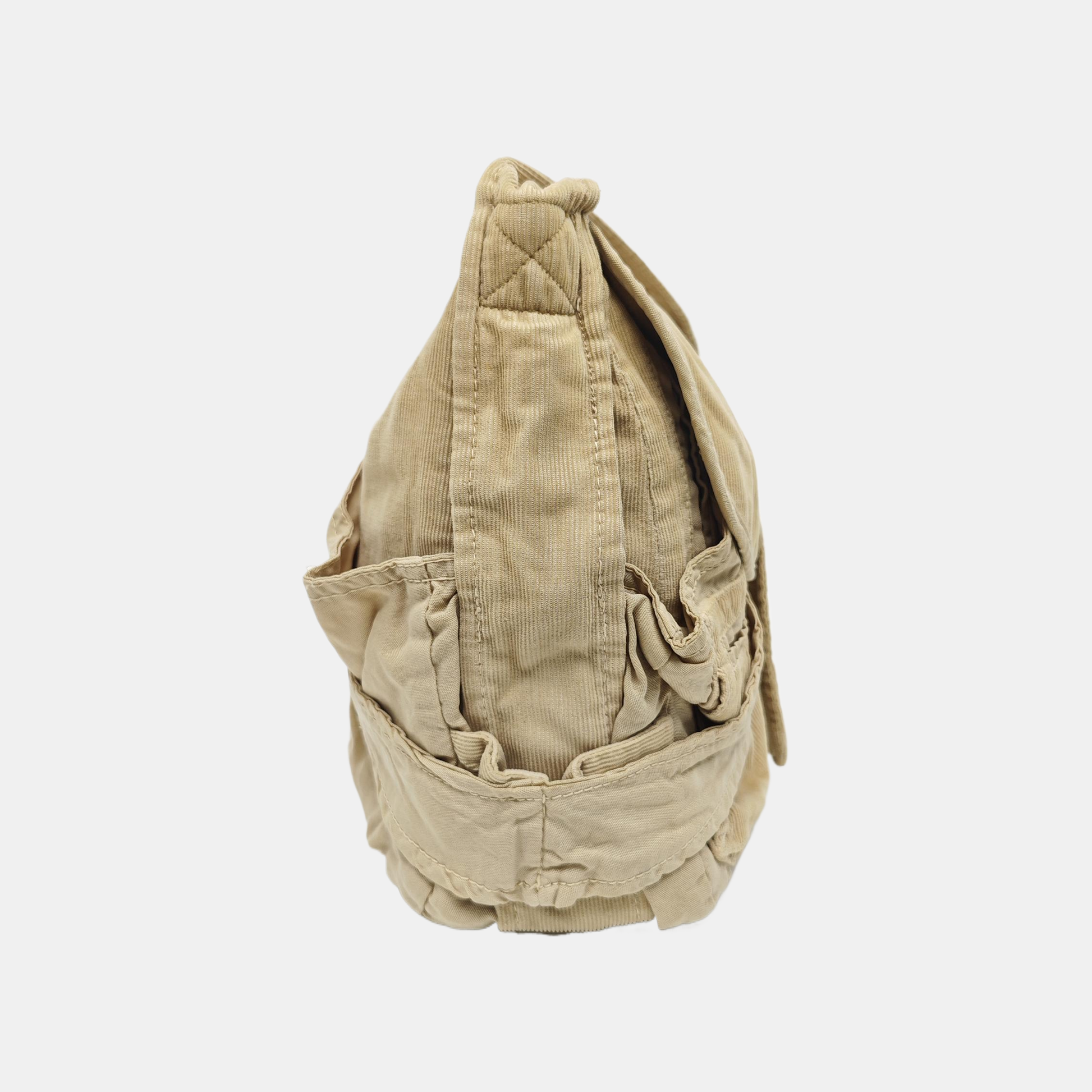Fabric Shoulder Bag Beige