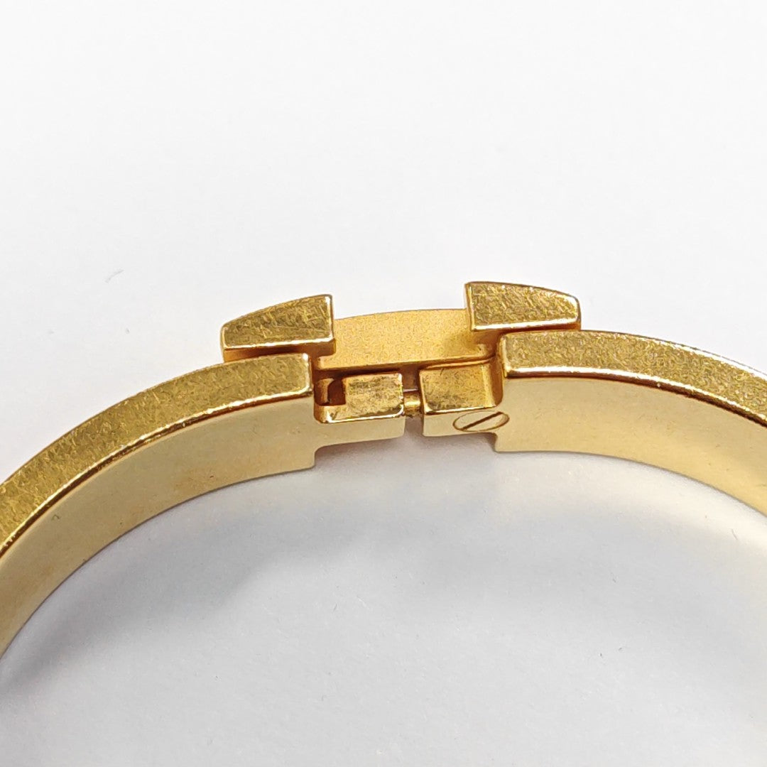 Clic H Metal Gold Bangle