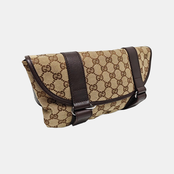 Monogram Calfskin Belt Bag Brown