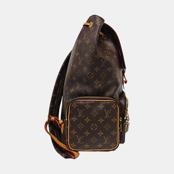 TRIO Monogram Coated Canvas Brown