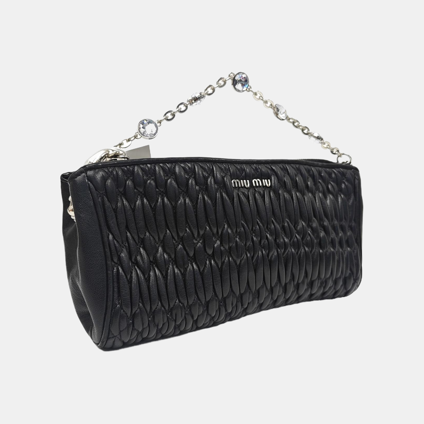 Matelassé Quilted Lambskin Black