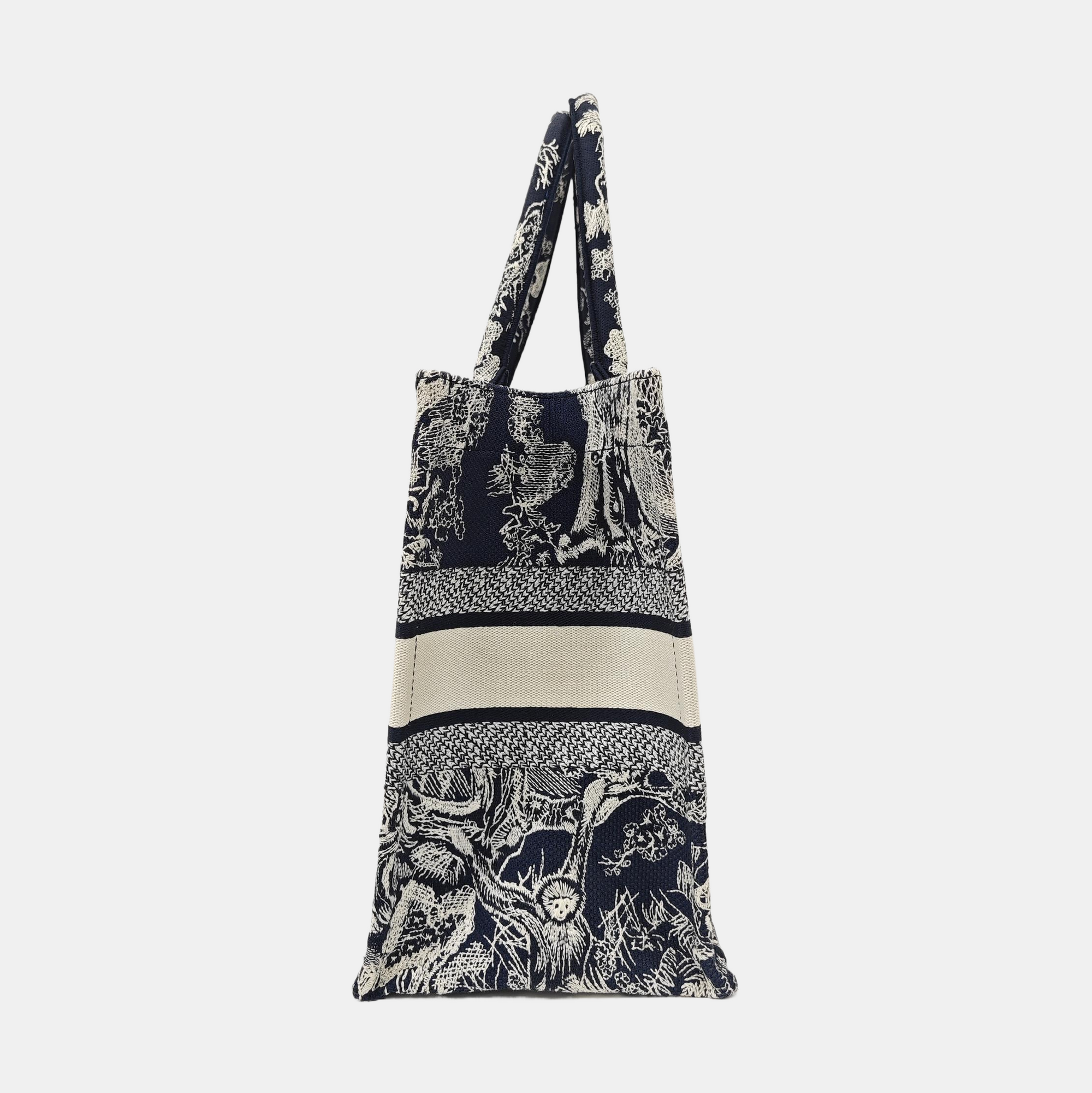 Book Tote Medium Canvas Blue