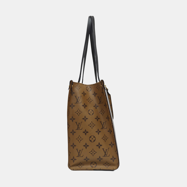 ONTHEGO MM Monogram Coated Canvas Brown