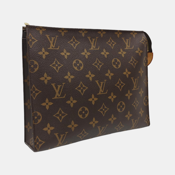 TOILET POCKET 26 Monogram Coated Canvas Brown