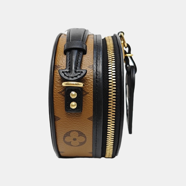 BOITE CHAPEAU Mini Monogram Coated Canvas Brown