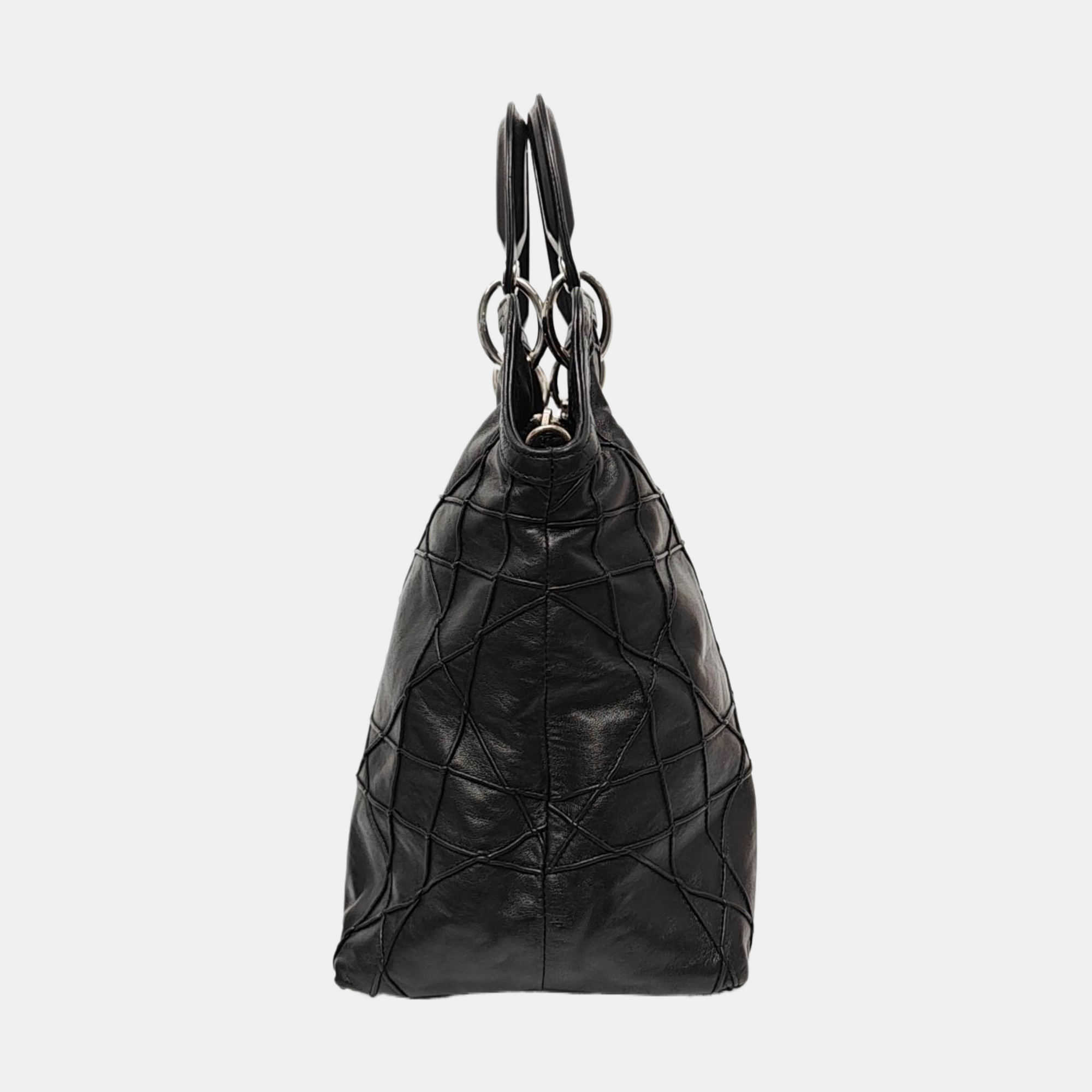 Granville Quilted Lambskin Black