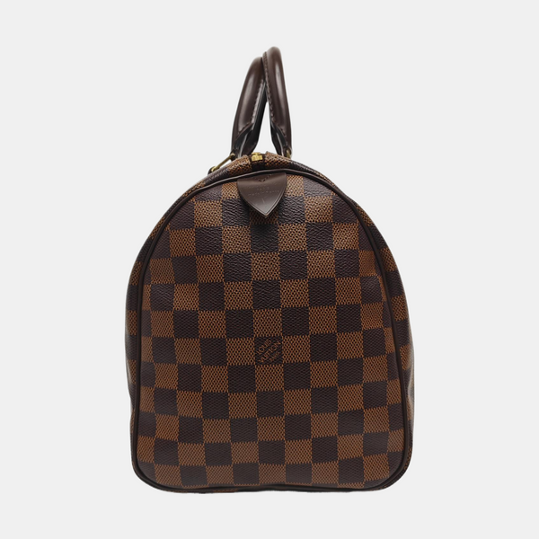 SPEEDY 30 Damier Ebene Coated Canvas Brown