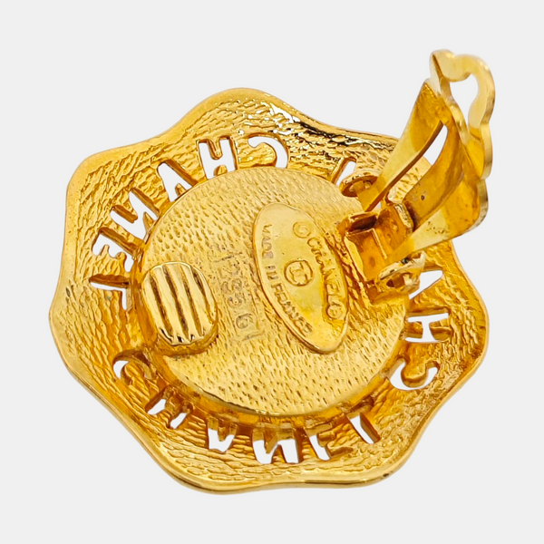 Metal Gold Clip On Earrings