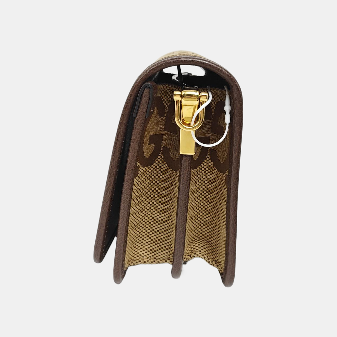 GG Messenger Monogram Canvas Brown