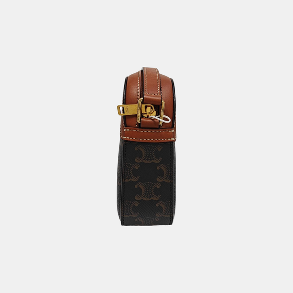 TRIOMPHE CANVAS Small Coated Canvas Black