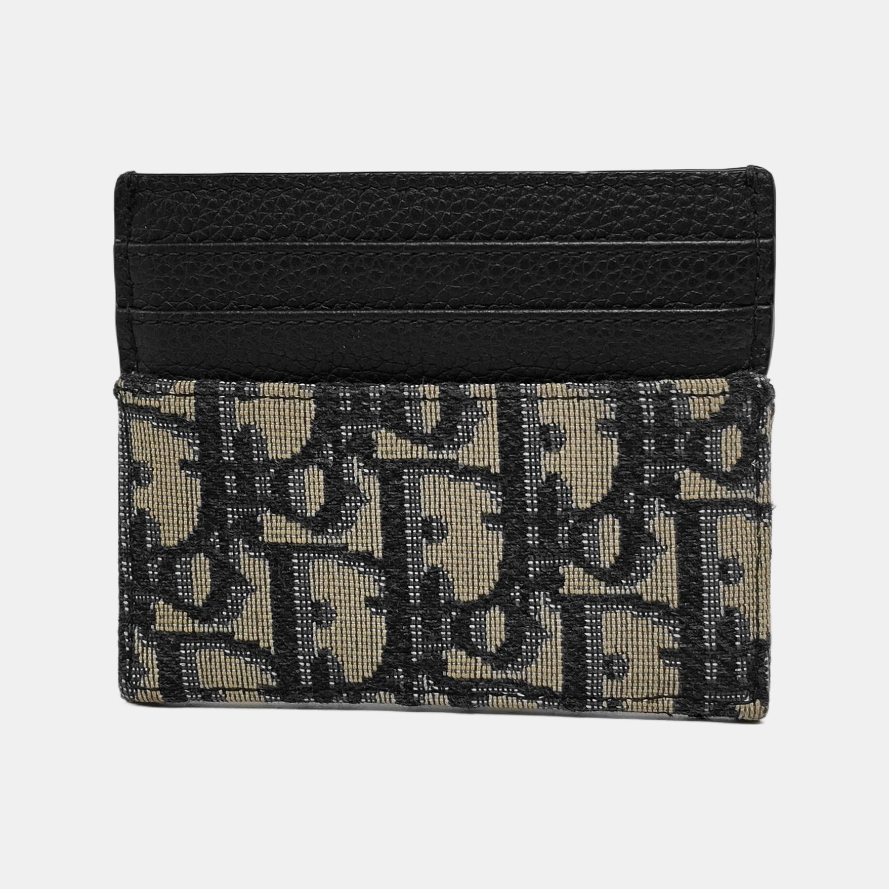 Oblique Calfskin Multicolor Card Holder