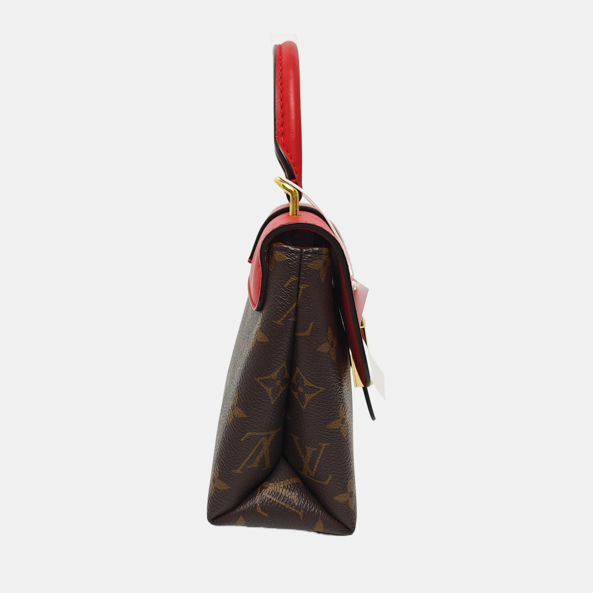 LOCKY BB Monogram Coated Canvas Red