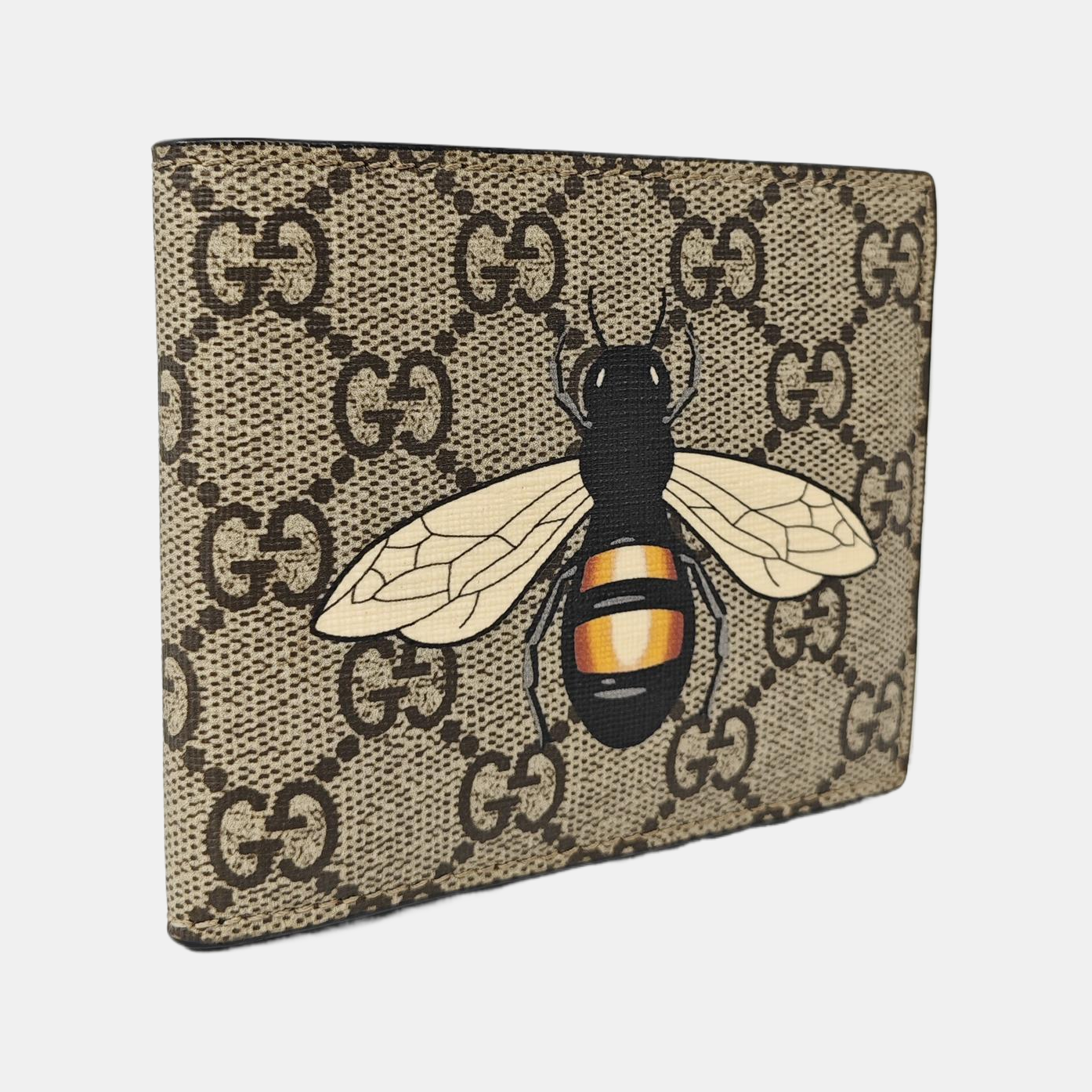 GG Supreme Monogram Coated Canvas Brown Wallet