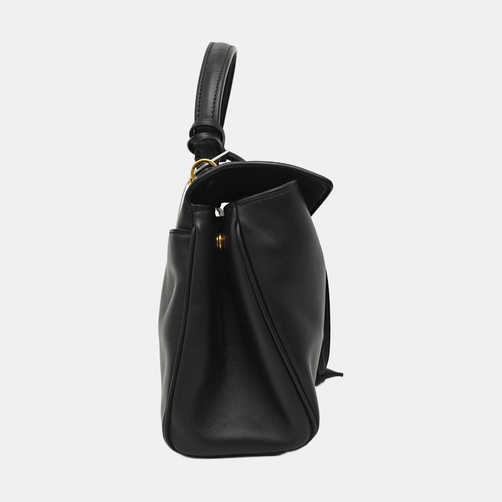 Calfskin Shoulder Bag Mini Black