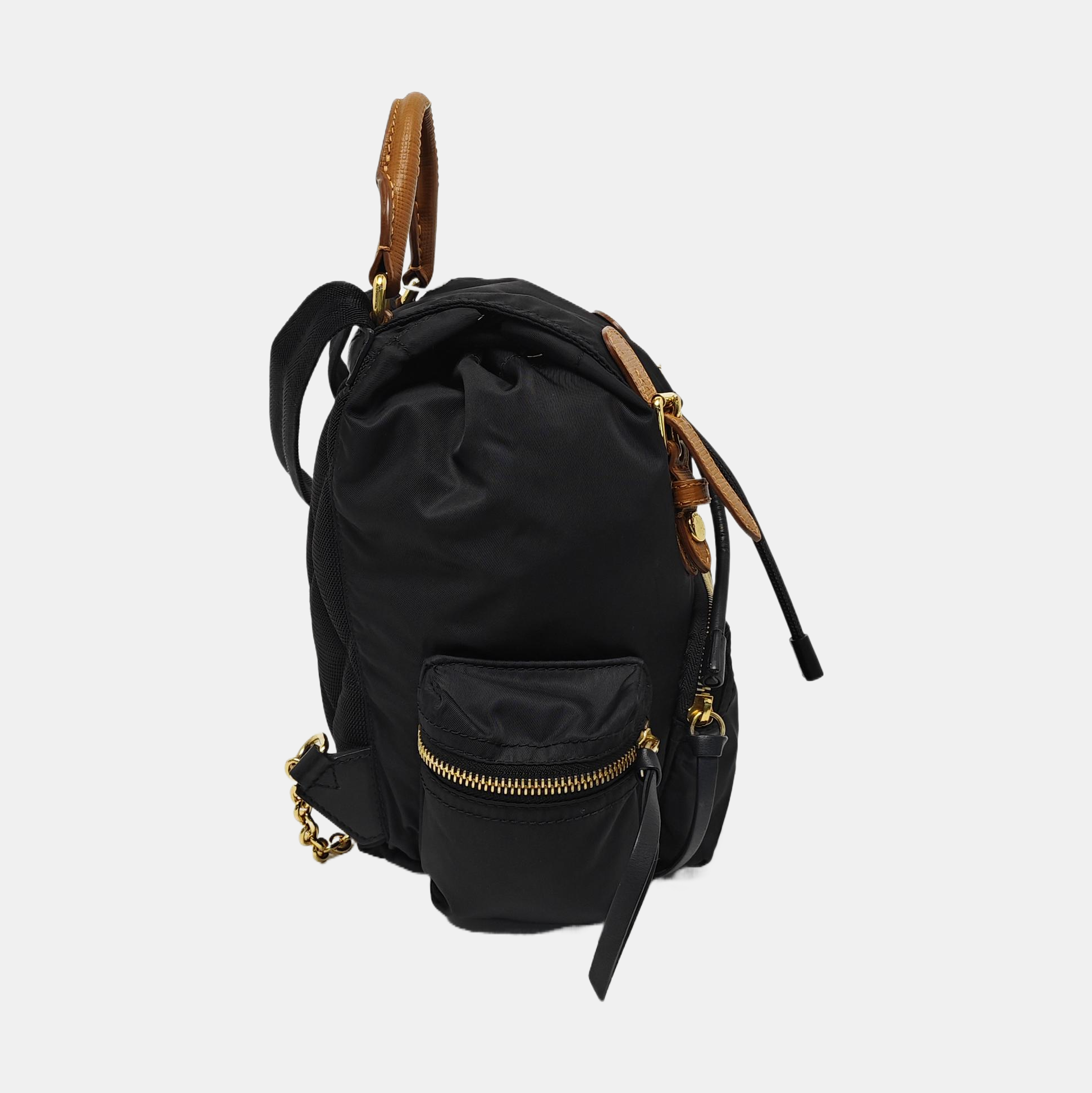 The Rucksack Nylon Black