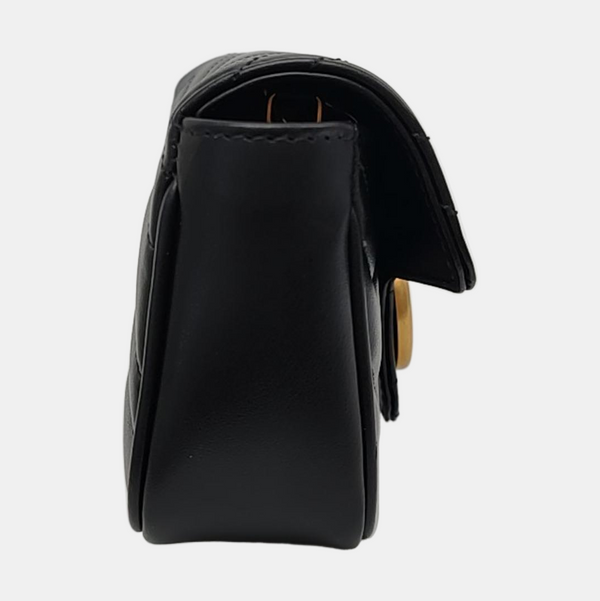 GG Marmont Mini Quilted Calfskin Black