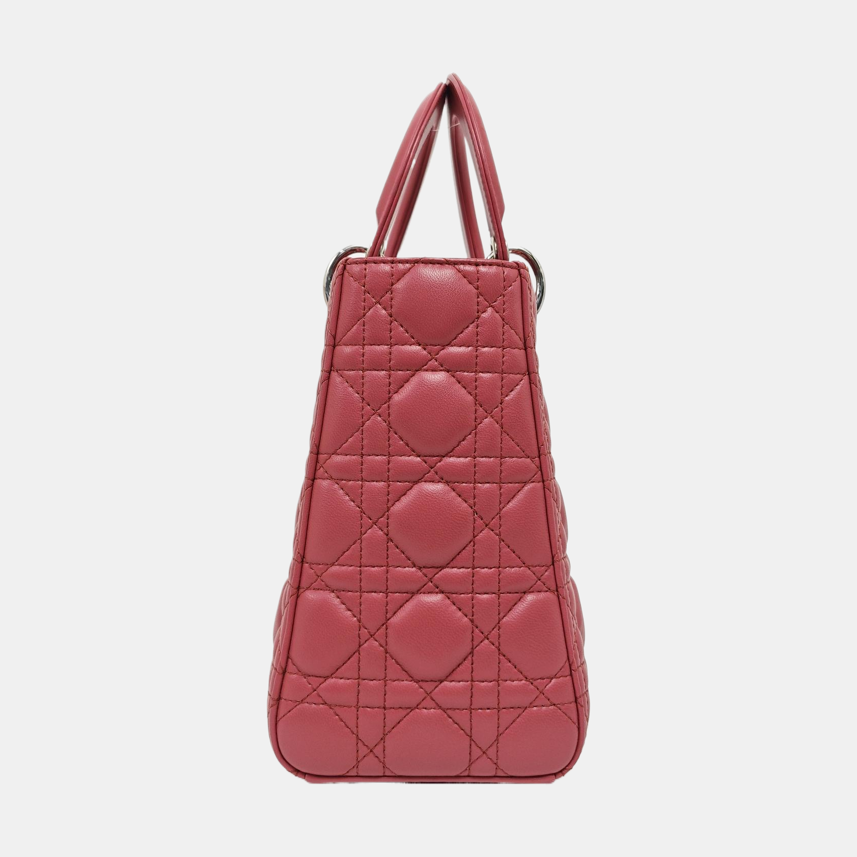Lady Dior Medium Cannage Lambskin Red