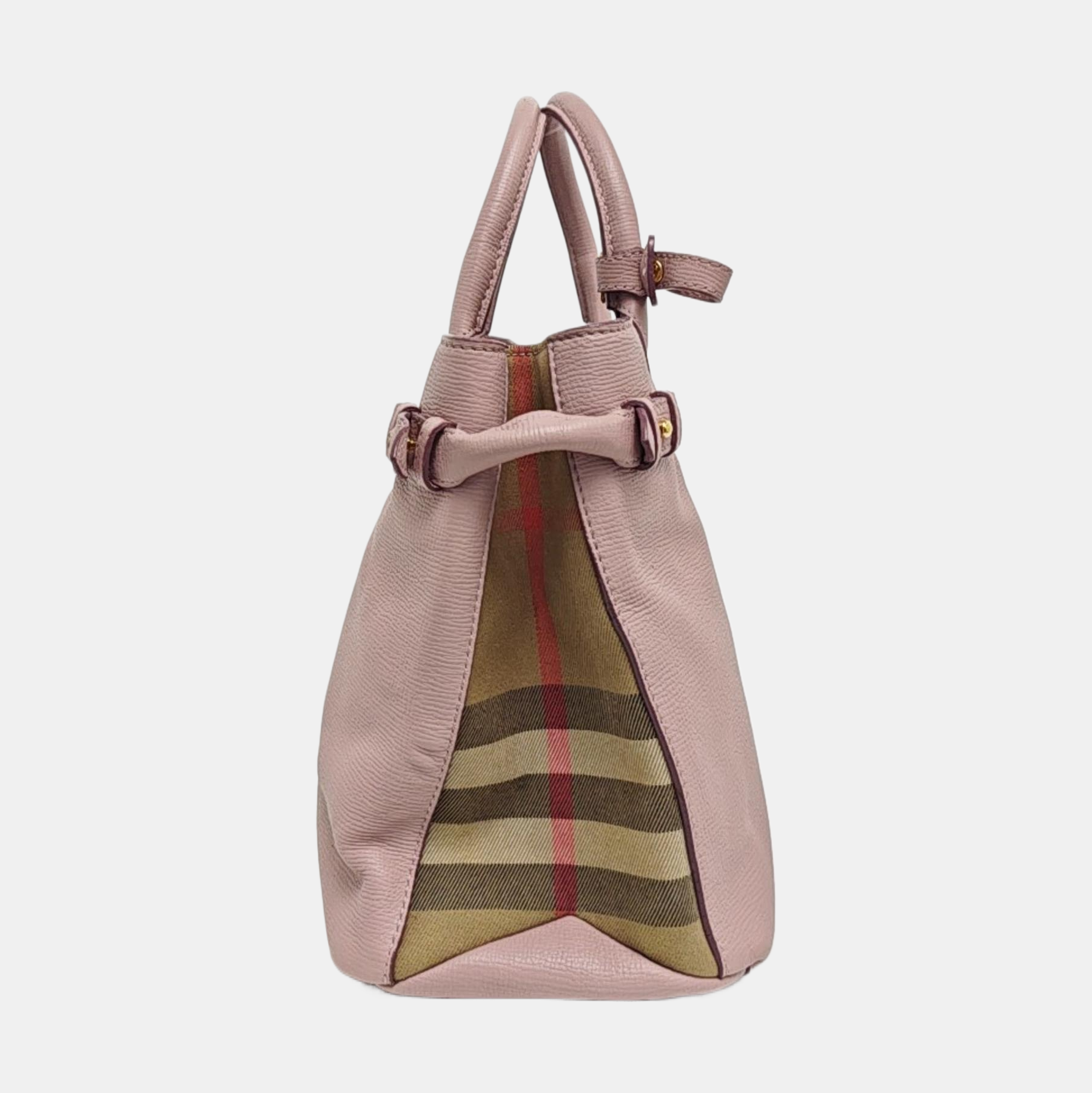 The Banner Medium Calfskin Pink