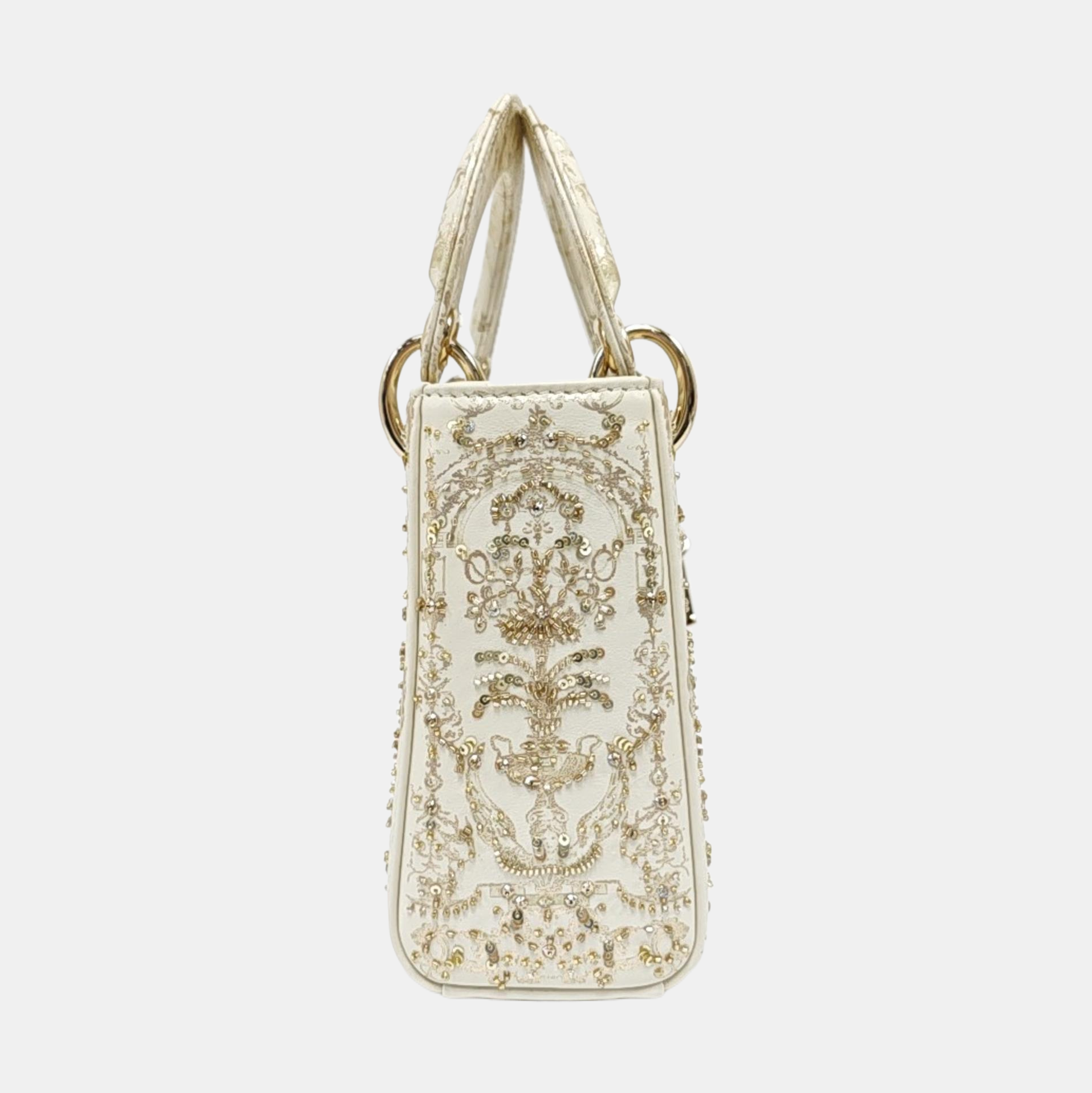 Lady Dior Mini Calfskin White