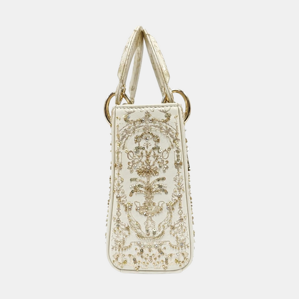 Lady Dior Mini Calfskin White