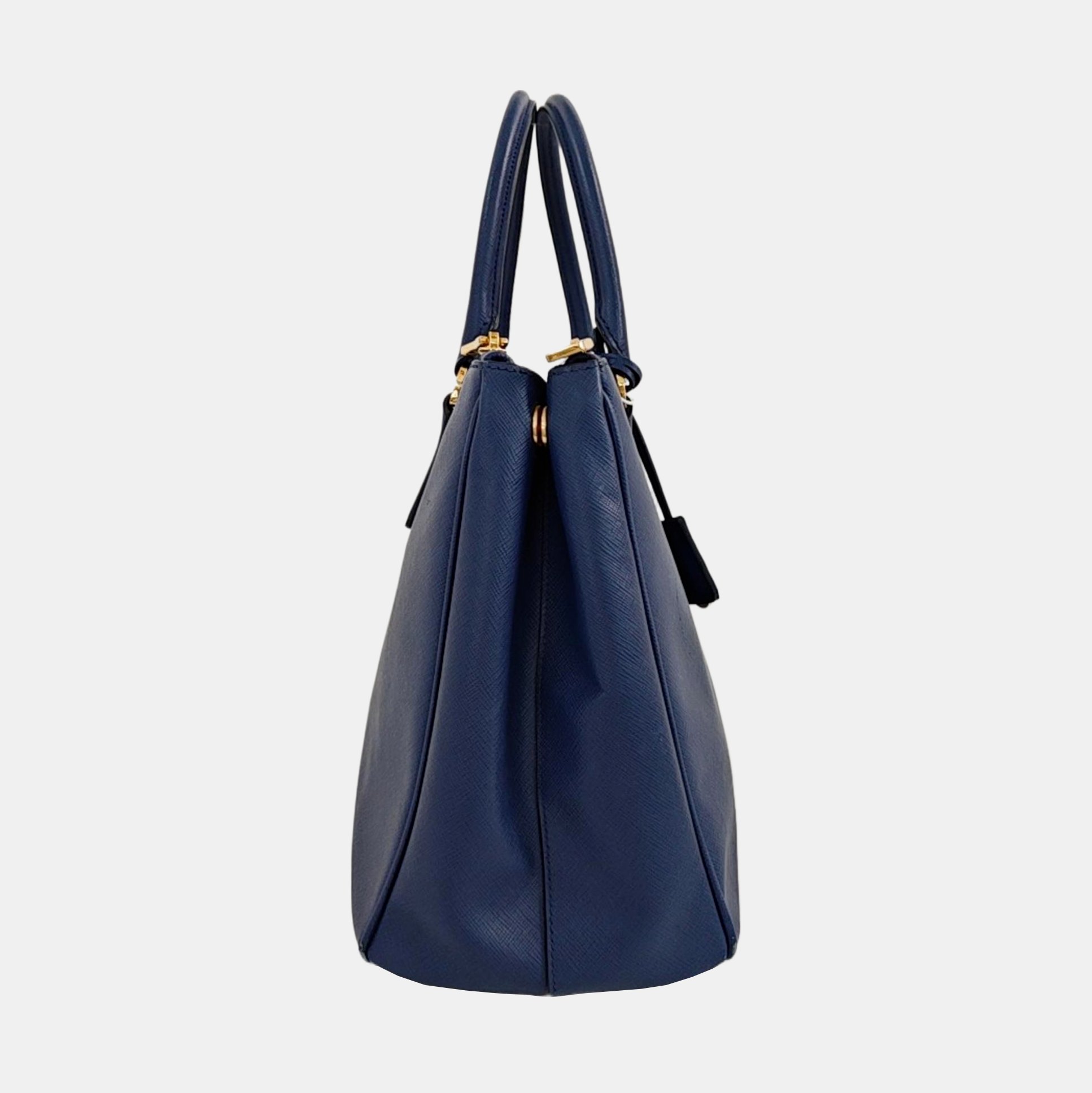Galleria Large Saffiano Calfskin Blue