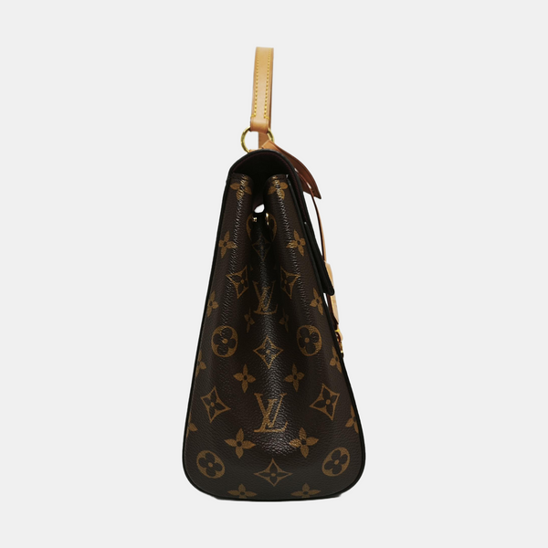 CLUNY MM Monogram Coated Canvas Brown