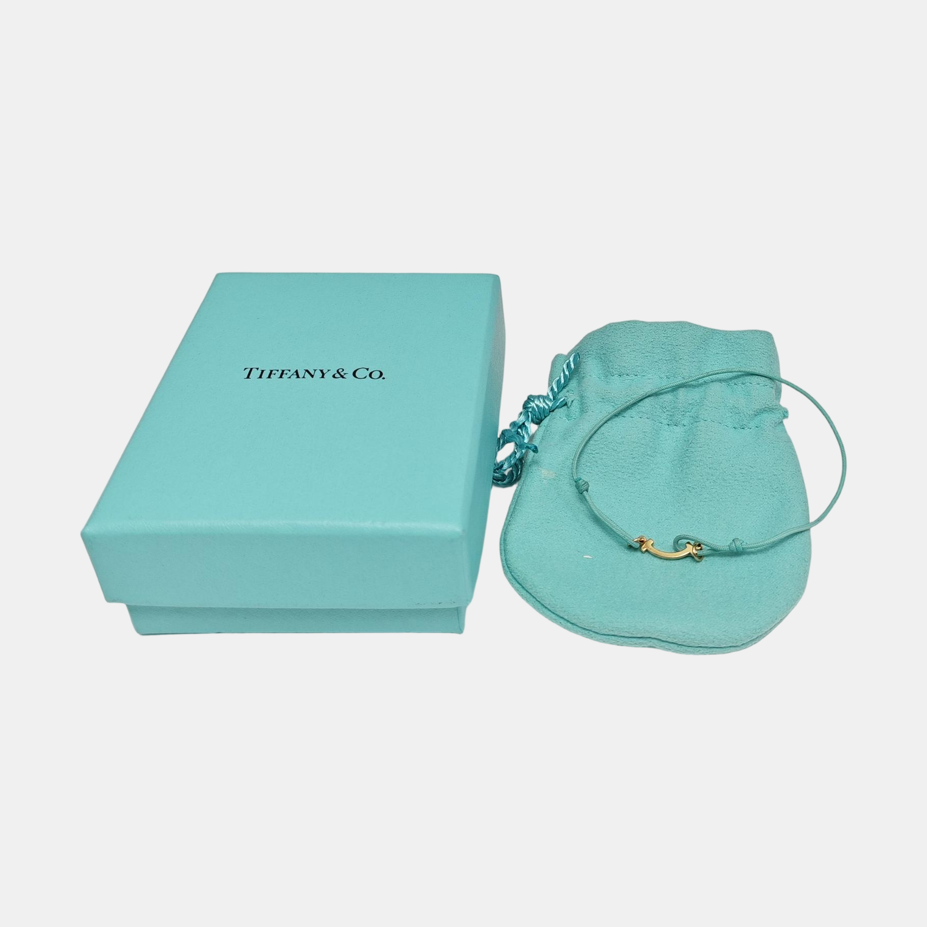Tiffany T 18k Rose Gold Blue Bracelet