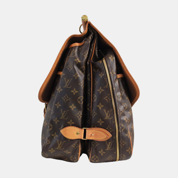 HUNTING Monogram Coated Canvas Brown
