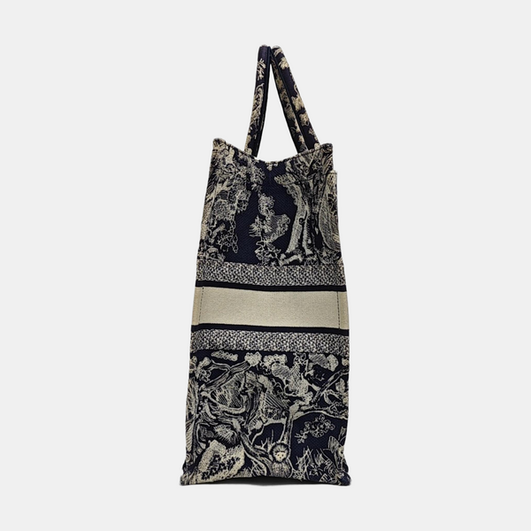 Bolso de mano grande de lona azul