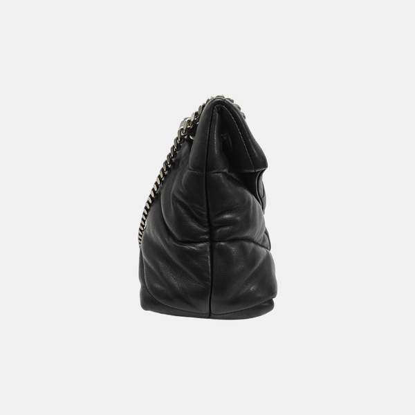 PUFFER Small Quilted Lambskin Black