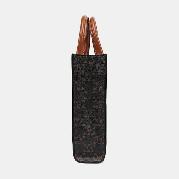 CABAS CELINE Mini Coated Canvas Brown