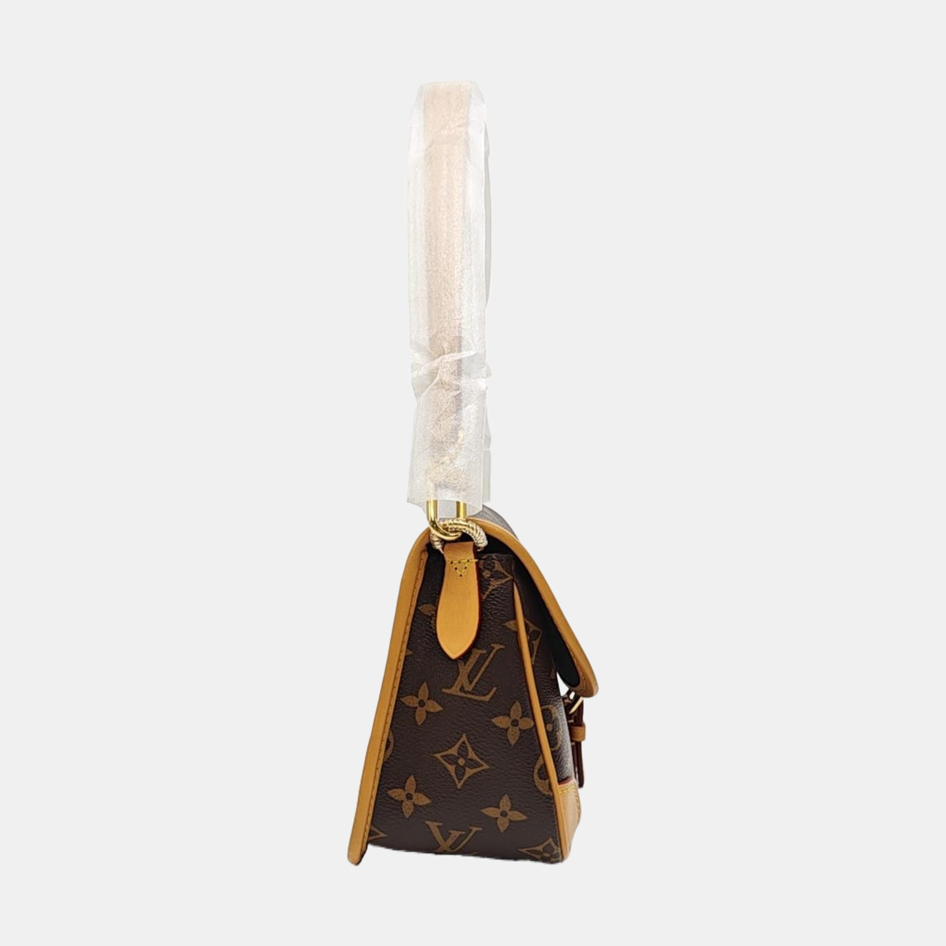 DIANE Monogram Coated Canvas Brown
