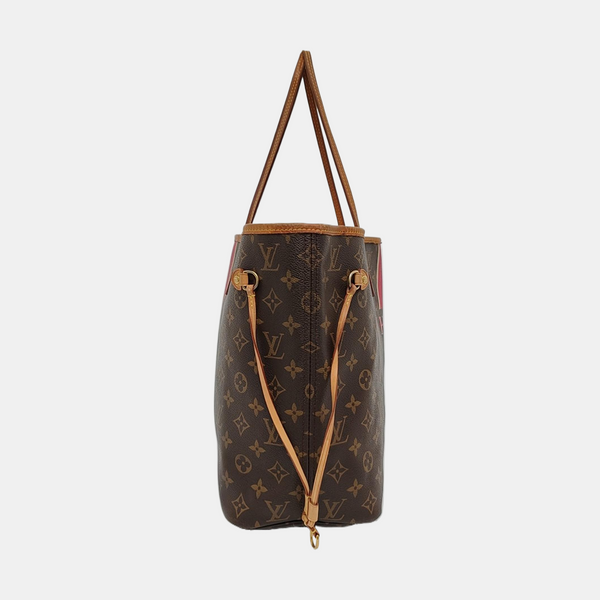 NEVERFULL MM Monogram Coated Canvas Brown