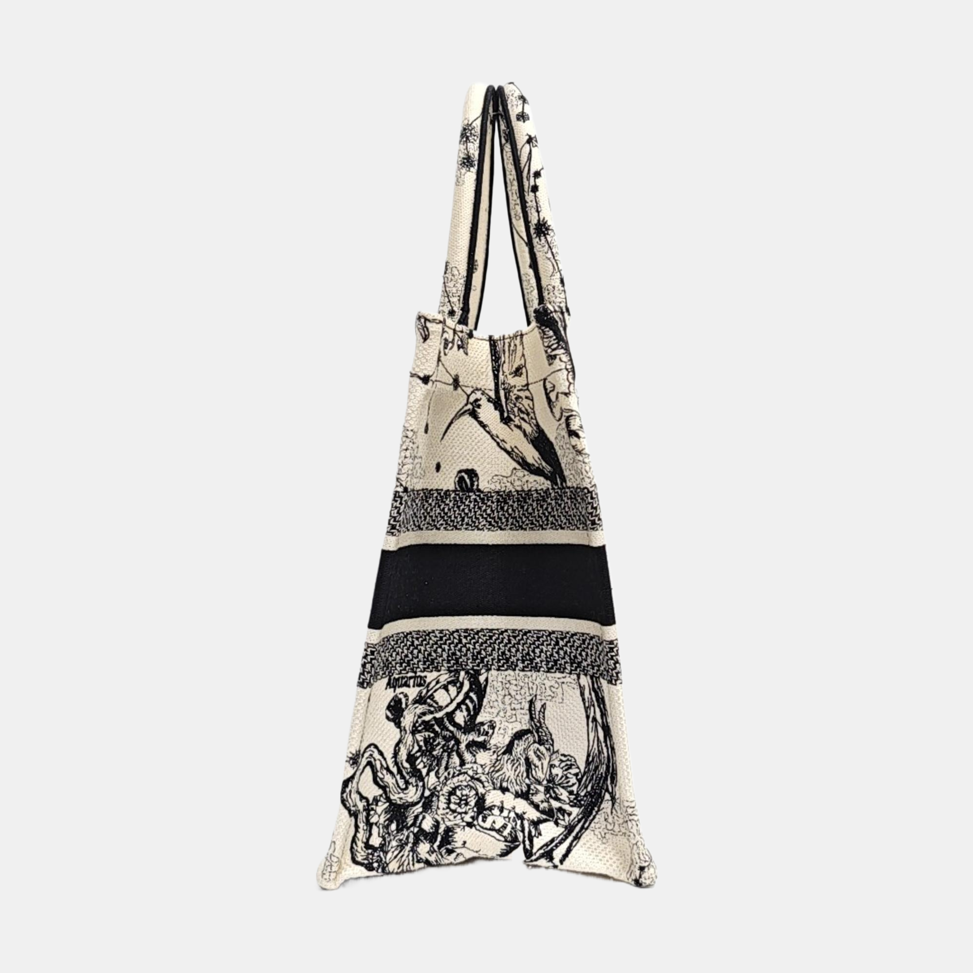 Book Tote Medium Canvas White
