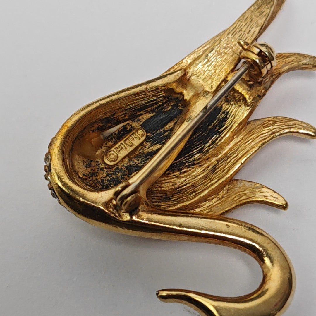 Metal Gold Brooch