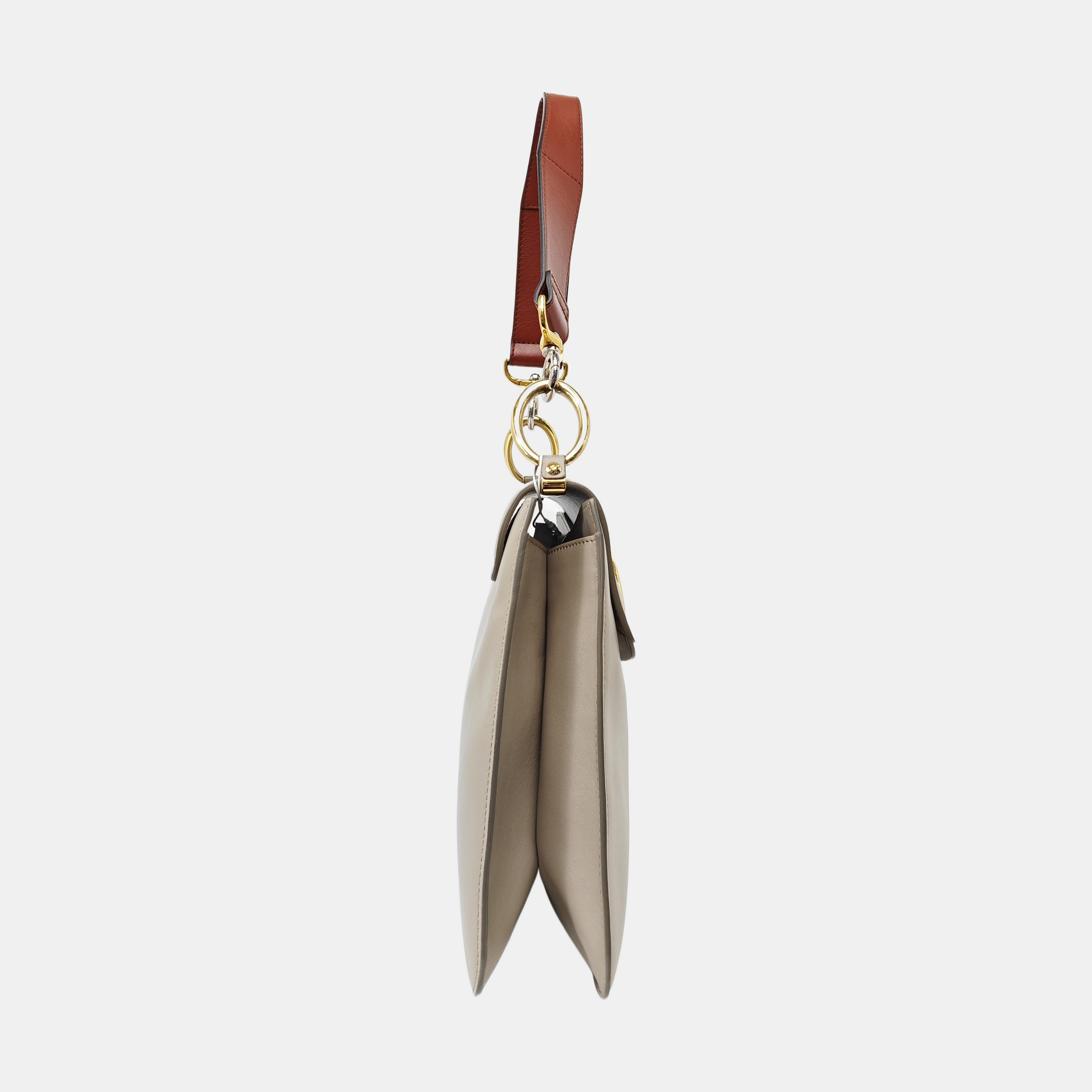 Chloé C Medium Calfskin Gray