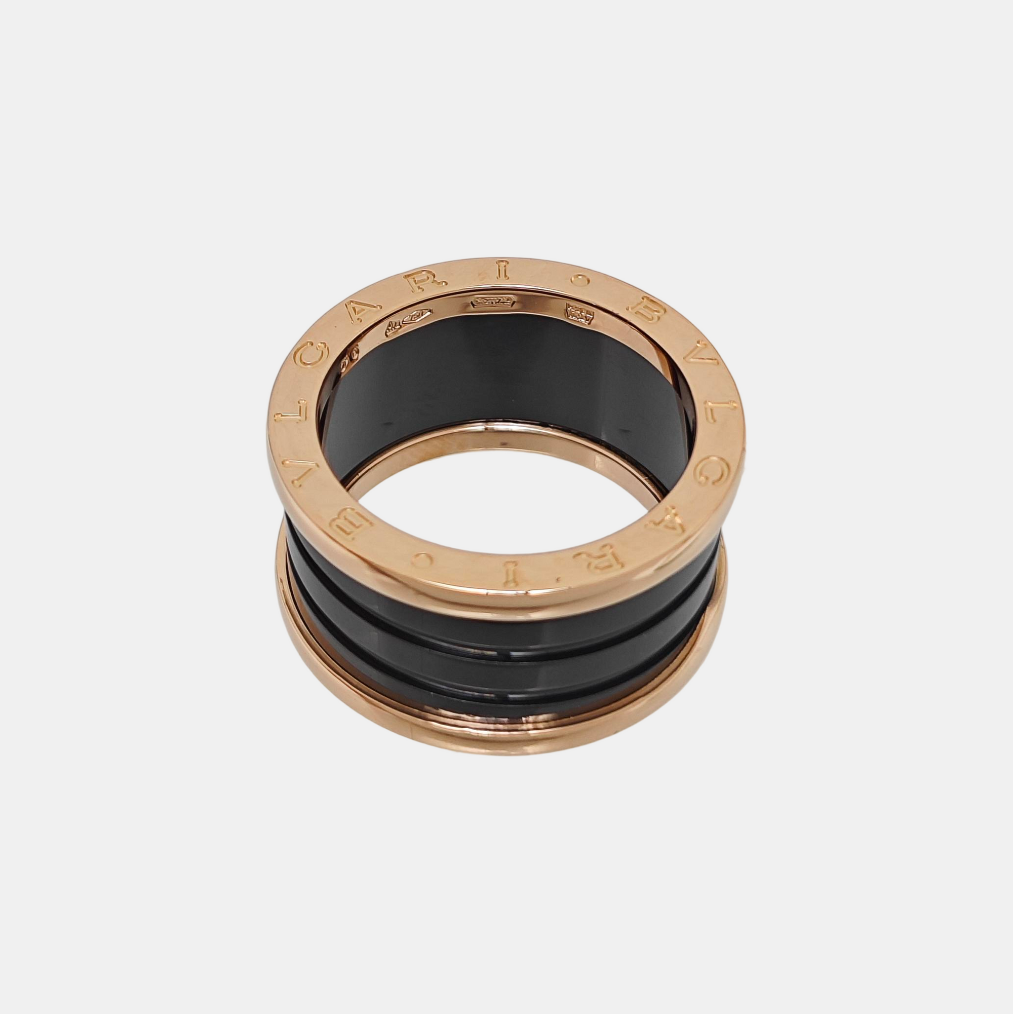 B.ZERO1 18k Rose Gold Ring EU 56