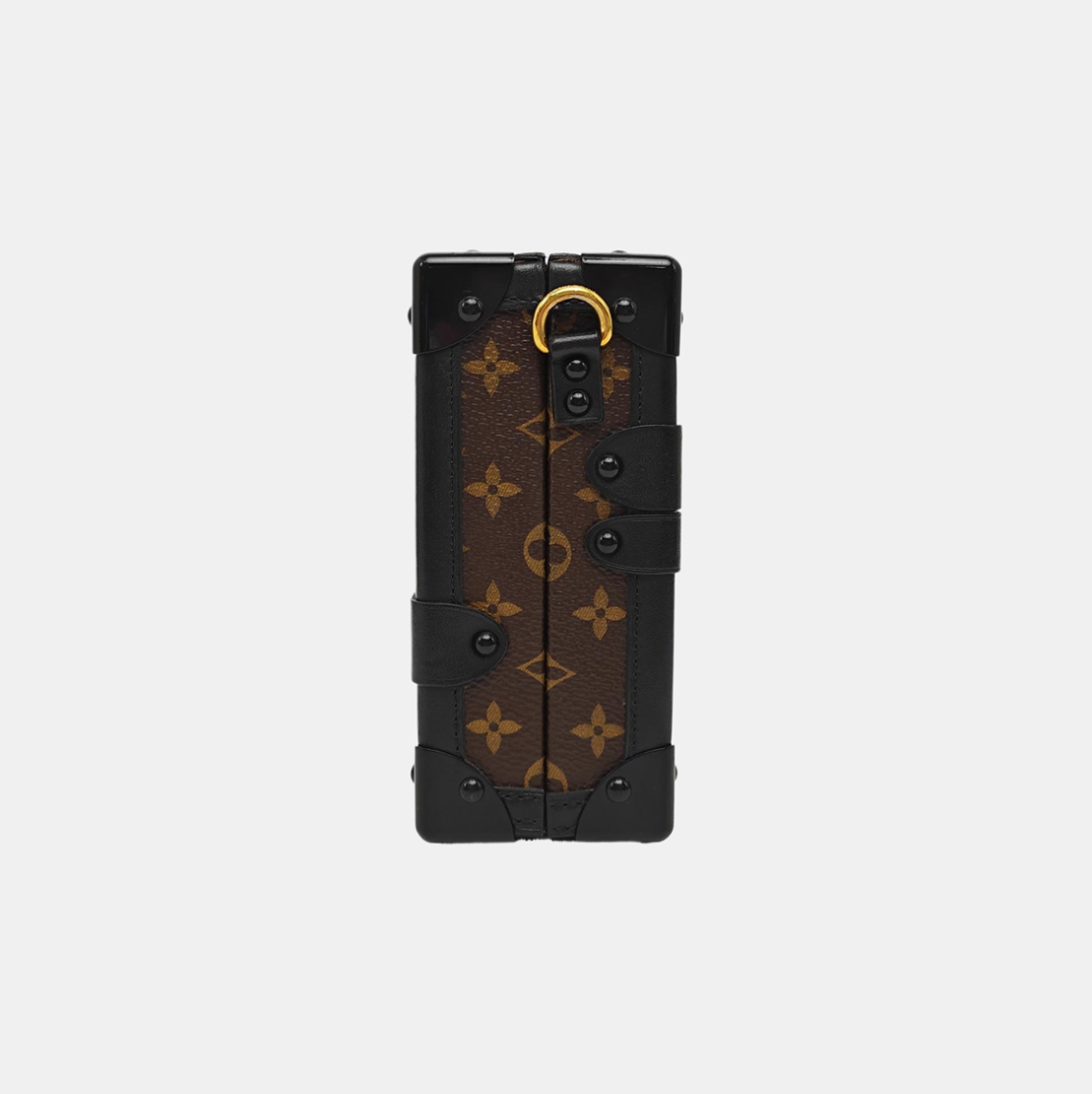 PETITE MALLE Monogram Coated Canvas Brown