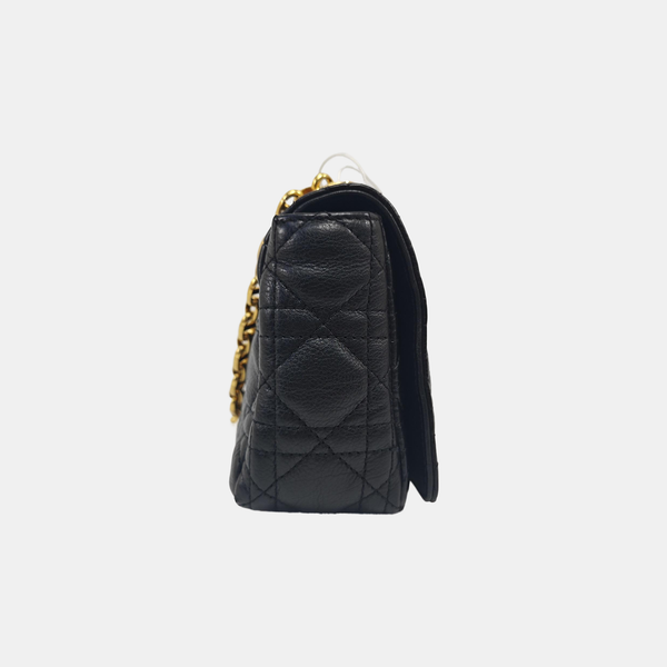 Dior Caro Small Cannage Calfskin Black