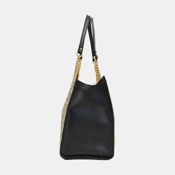 Padlock Medium Monogram Coated Canvas Brown