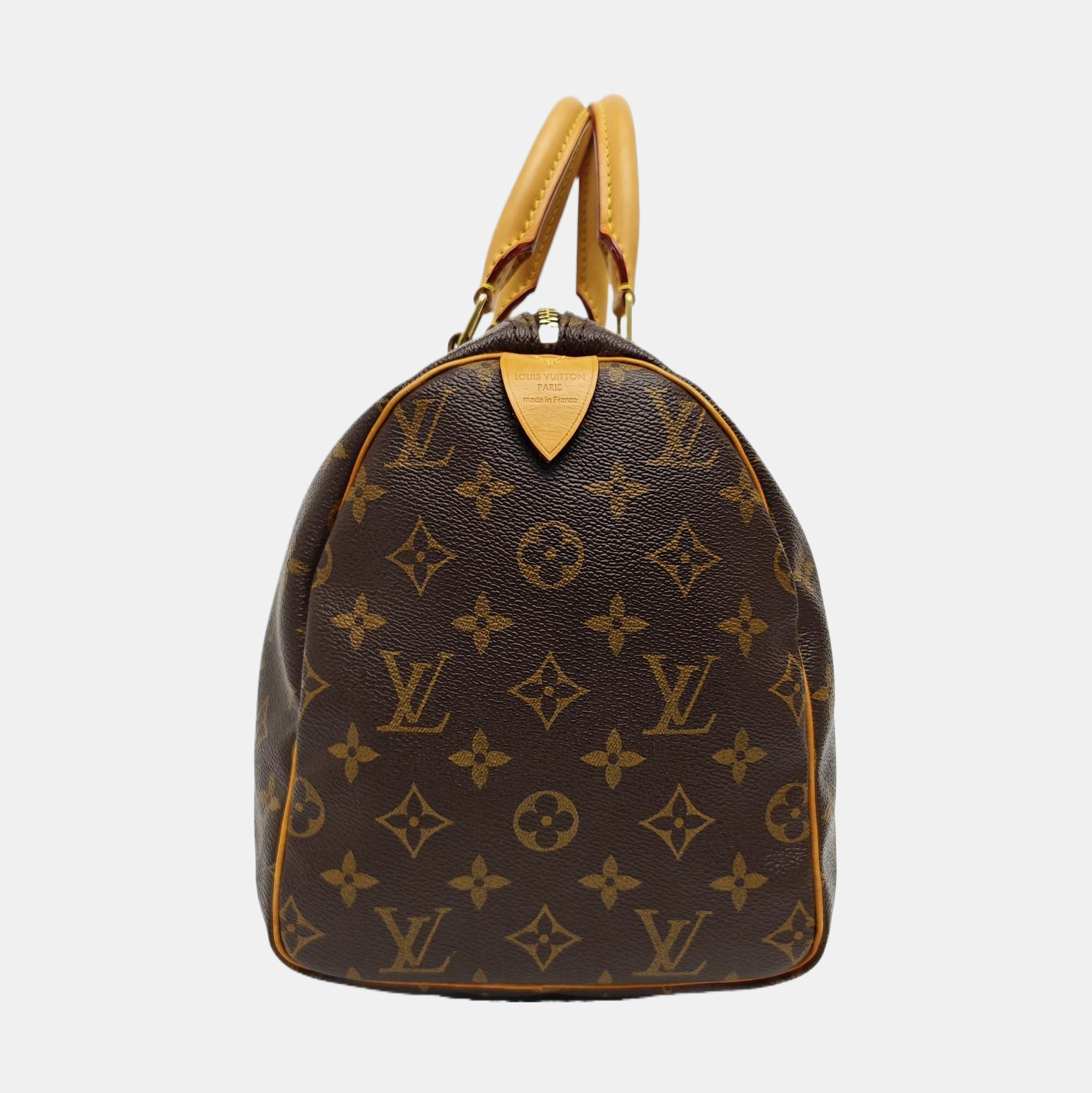 SPEEDY 30 Monogram Coated Canvas Brown
