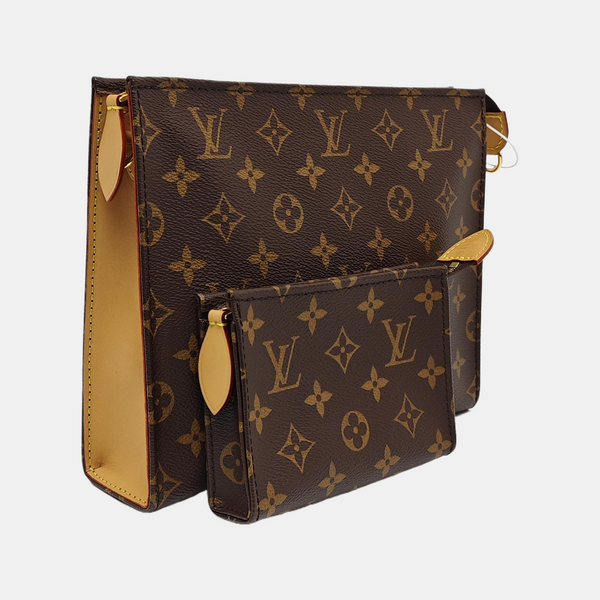 TOILET POCKET 26 Monogram Coated Canvas Brown