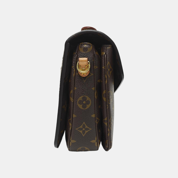 MÉTIS MM Monogram Coated Canvas Brown