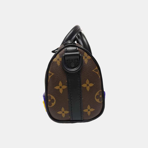 KEEPALL Nano Monogram Coated Canvas Brown