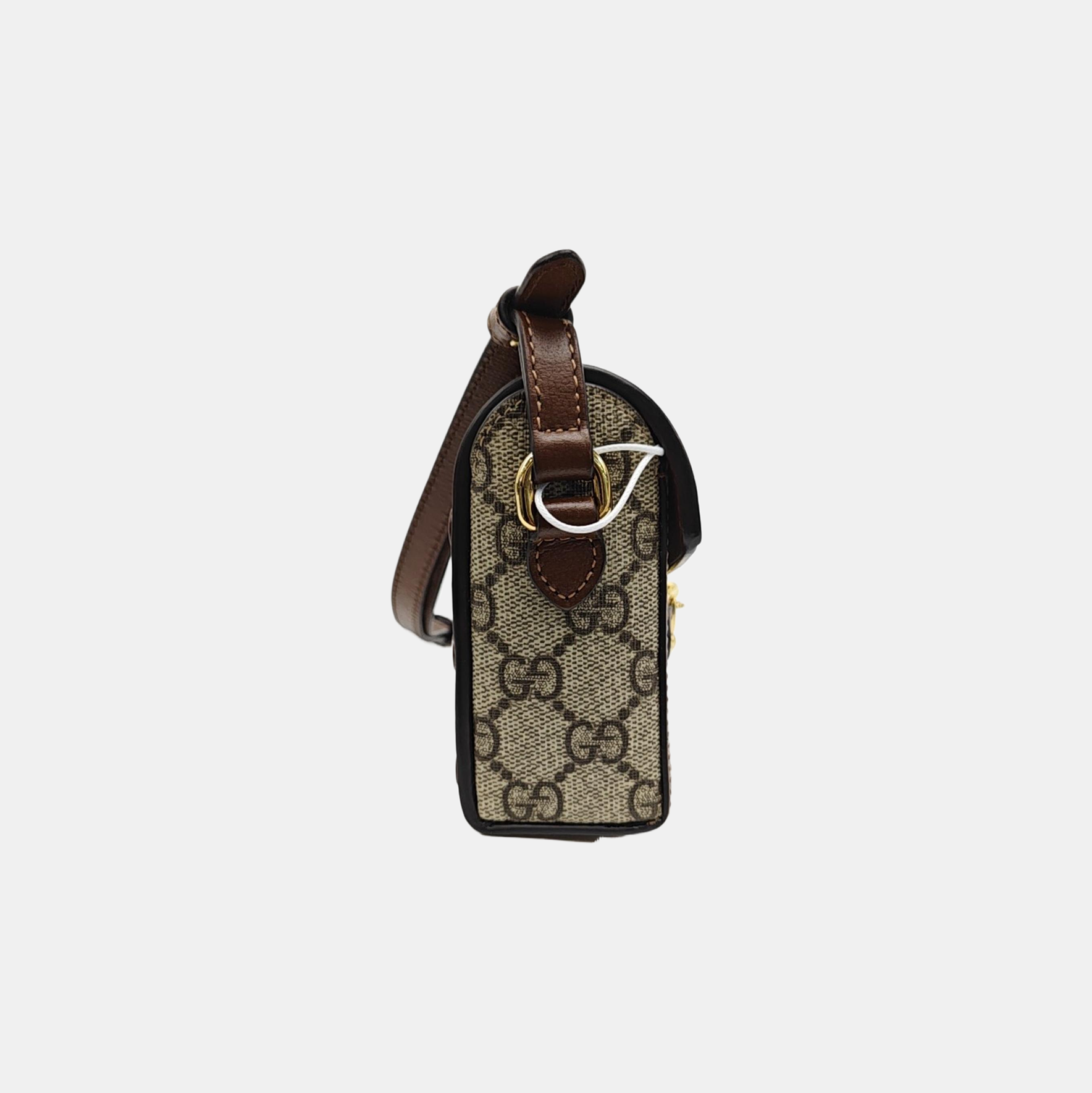 Horsebit 1955 Mini Monogram Coated Canvas Beige