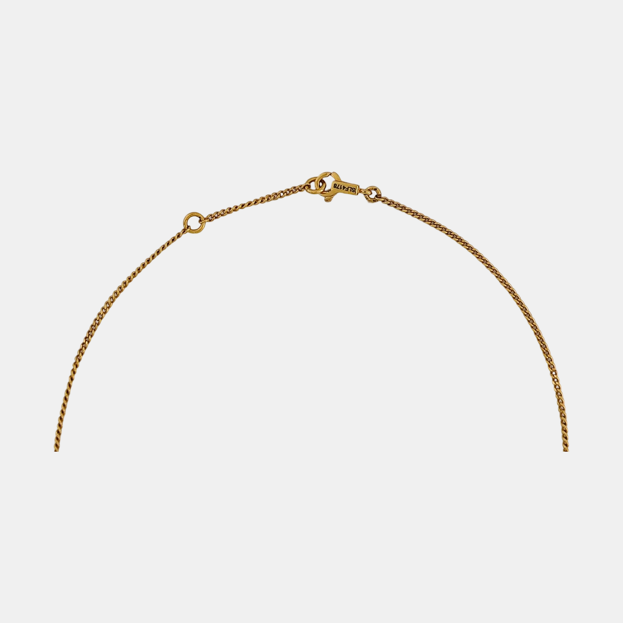 ALPHABET Brass Gold Necklace