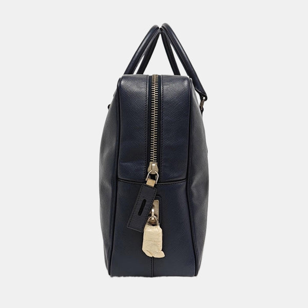 Vitello Saffiano Calfskin Blue
